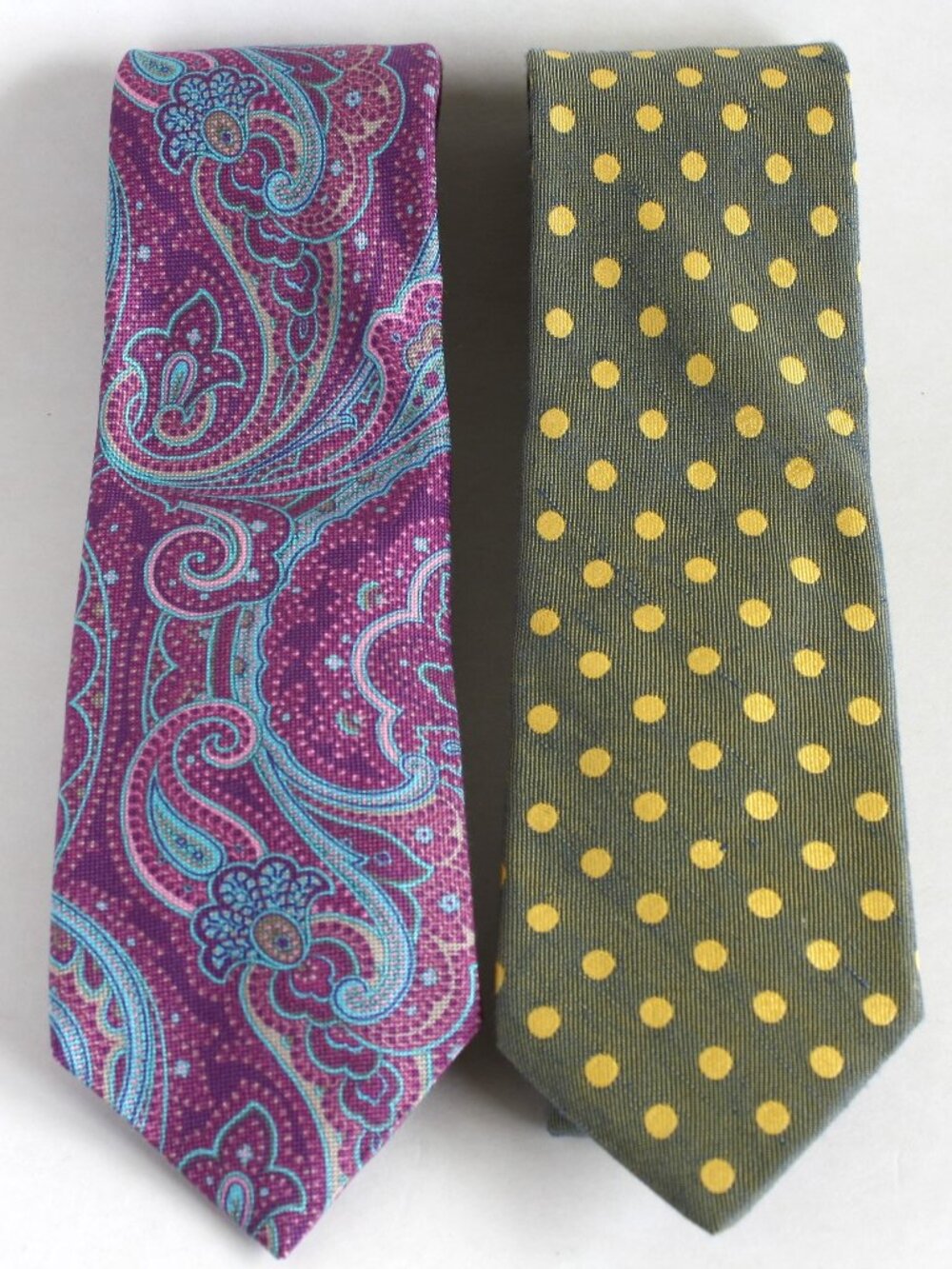 2 Ted Baker London silk neckties Silk  and silk linen